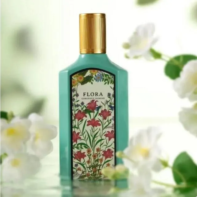 Nowa flora wspaniałe perfumy Magnolia dla kobiet Jasmine 100 ml Gardenia Parfum Zapach Longowy zapach Lady Dziewczyna Kobieta kwiatowy zapach spray w Kolonia Kolonia