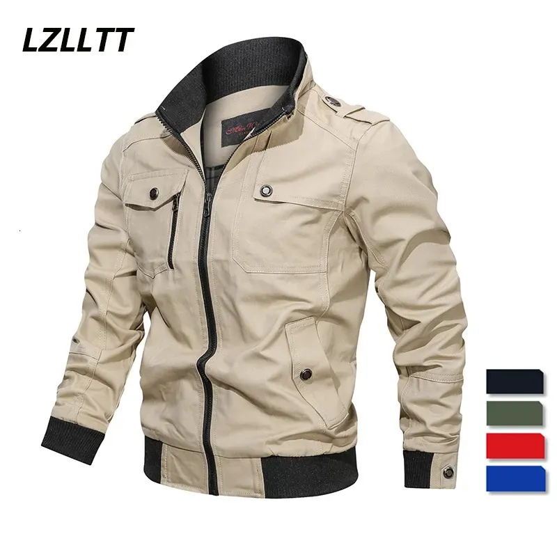 Jaquetas masculinas jaqueta bomber primavera outono algodão casual blusão casaco outwear suporte fino tático militar masculino 231018