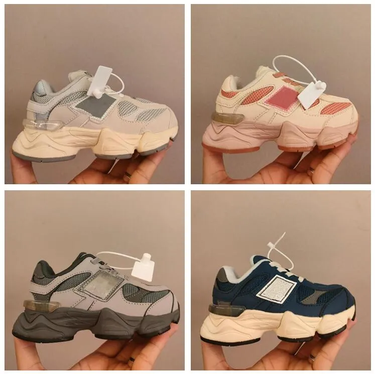 Barn 23 9060 NB skor pojkar flickor 996 löpande sko barn småbarn spädbarn autentiska sneakers baby tränare utomhussporter