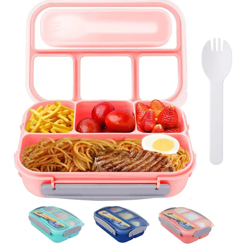 Bento Boxes Lunchbox – Bento-Typ, auslaufsicherer Lunchbehälter für Kinder, geeignet für Jungen und Mädchen, BPA-frei, mikrowellen- und spülmaschinenfest, 231013