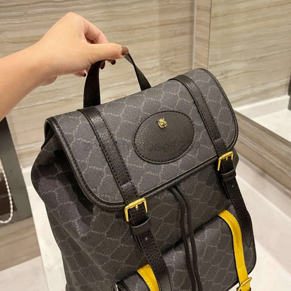 Gucci backpack shop with yellow straps