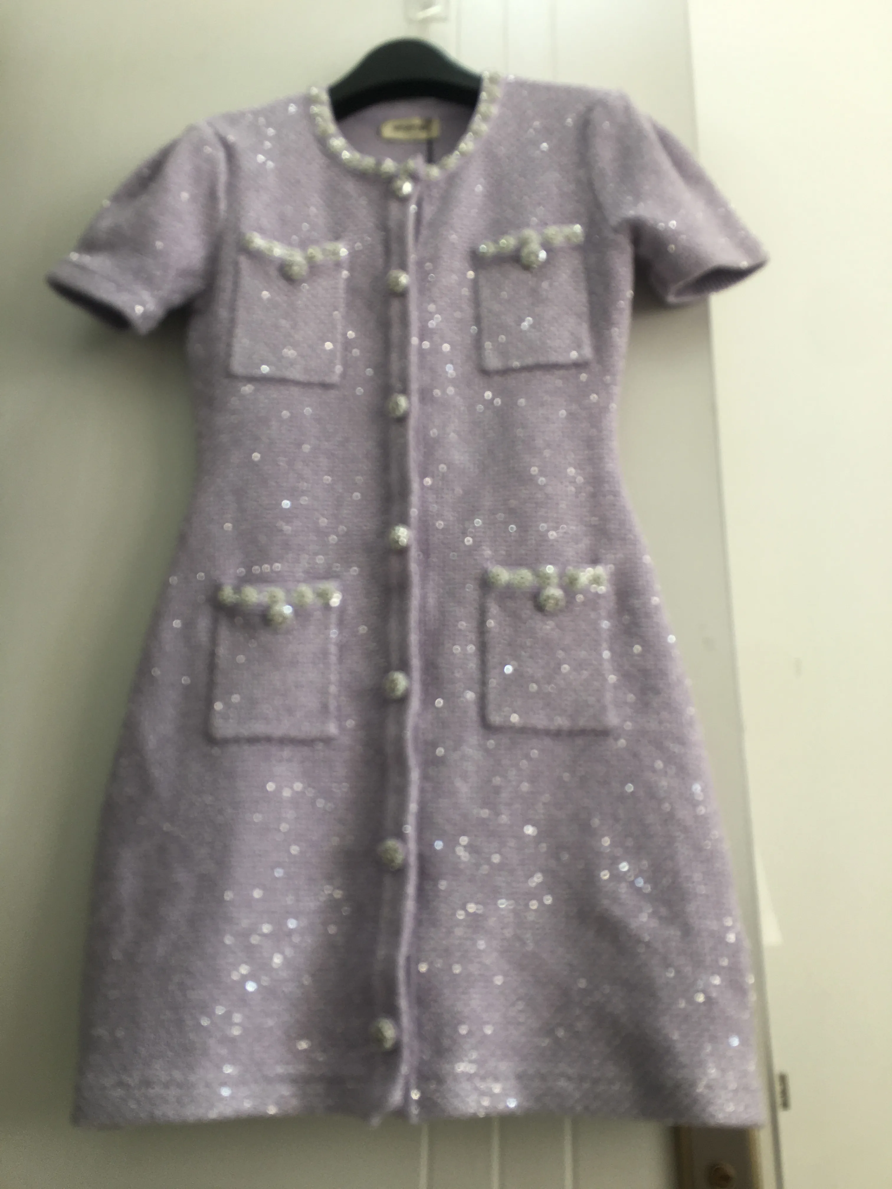2024 Self Portrait Sequin Purple Single Breasted... From  Shunfengshunshui5188, $109.11 | DHgate.Com