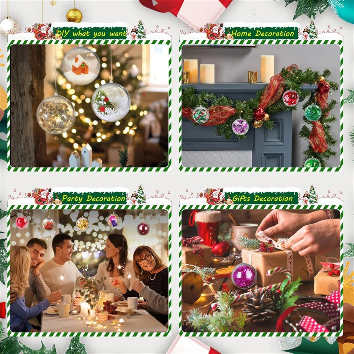 5cm Fillable Plastic Ornaments For DIY Christmas Metal Rings For Crafts  A231018 From Long10, $14.26