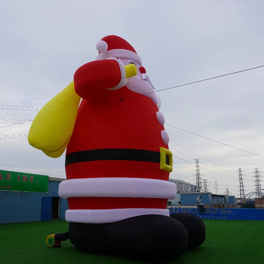 hot selling 26ft outdoor advertising inflatable Christmas Santa for decorations bulk Christmas gift