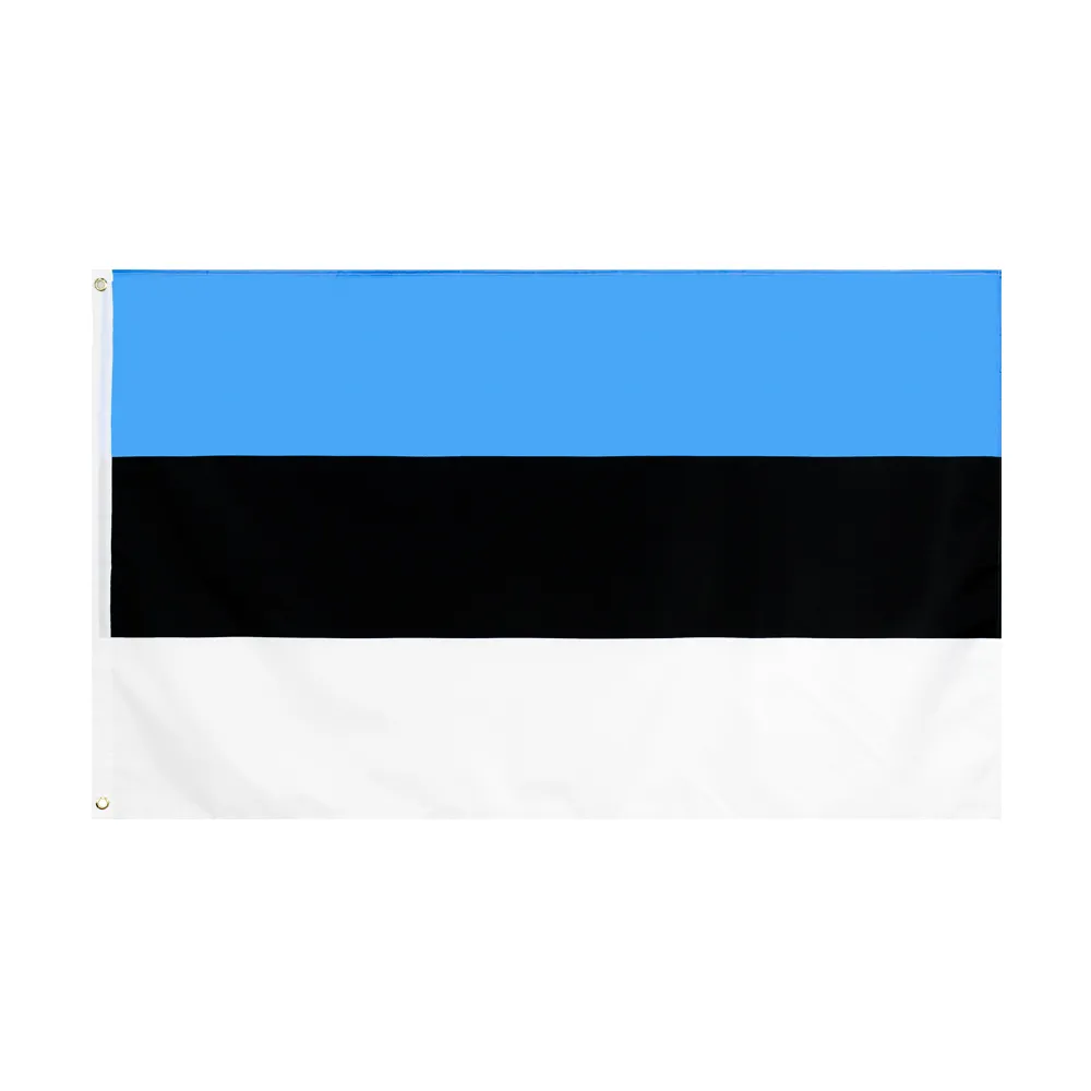 3x5Fts 90x150cm Estonia Flag Republic of Estonia Estonian National Flags Banner Polyester Banner for Indoor Outdoor Decoration Direct Factory Wholesale