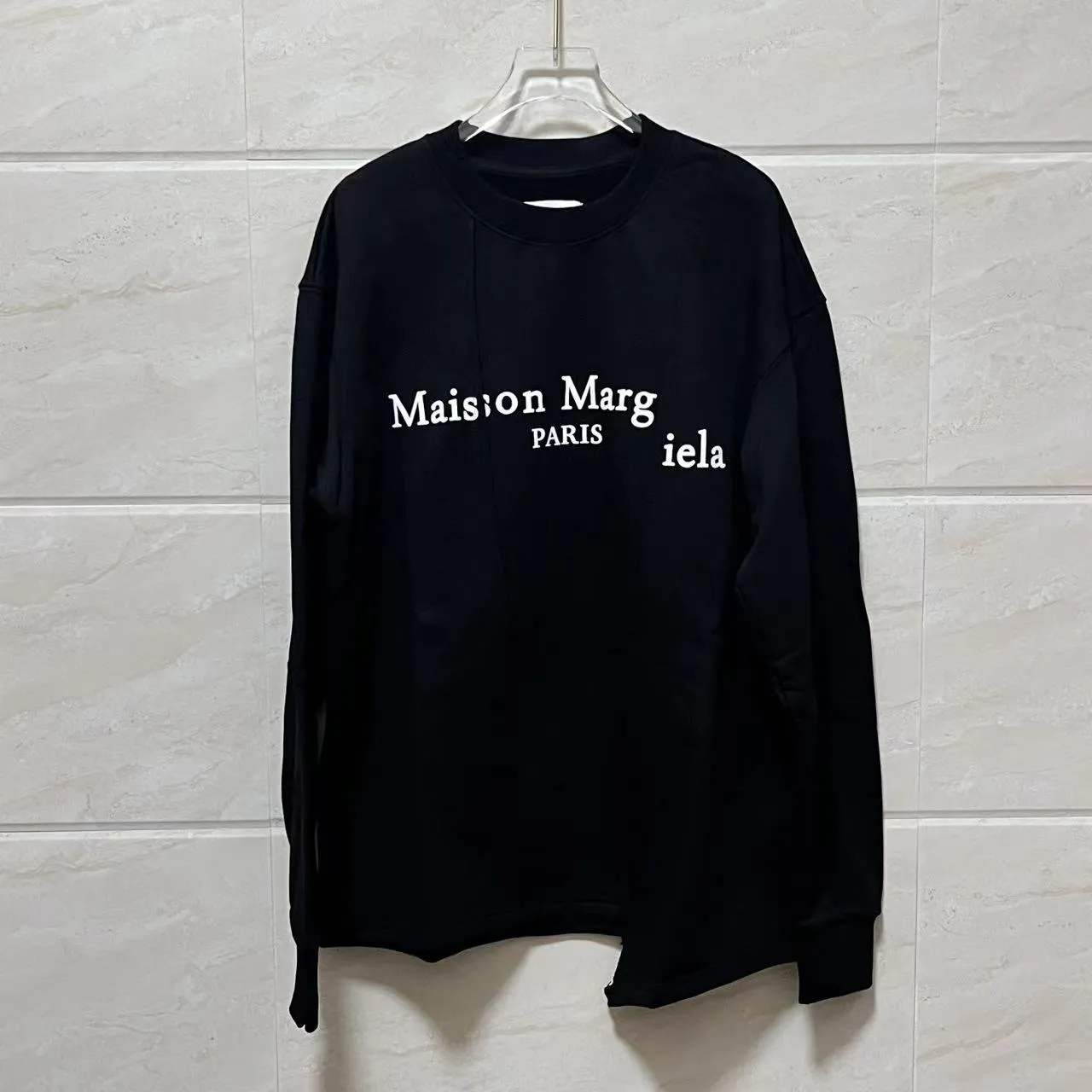 Margiela sweat à capuche hommes à sweat à sweat d'hiver sweat à capuche lettre à capuche imprime les pulls molletonnés à grande taille à manches longues