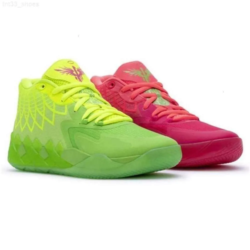 Zapatillas de baloncesto Og Roller Shoes Lamelo Ball La Melo Zapatillas de baloncesto 2023 Nueva moda para hombre Mb 01 Mb1 Mlamelos Rick y Morty Verde Rojo Metálico