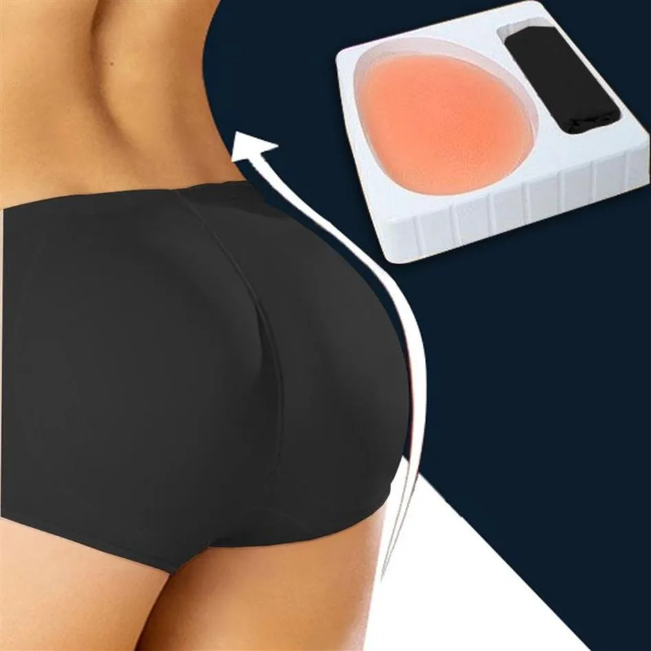 Seksi Kadın Butt Asansör iç çamaşırı silikon yastıklı dikişsiz kalçalı iç çamaşırı push up güçlendirici kısa külotlar274z