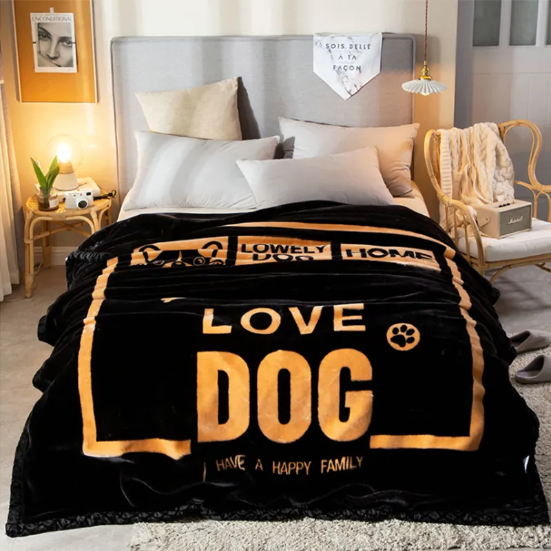 Super Soft Winter Raschel Blanket Thickened And Durable By Top Line