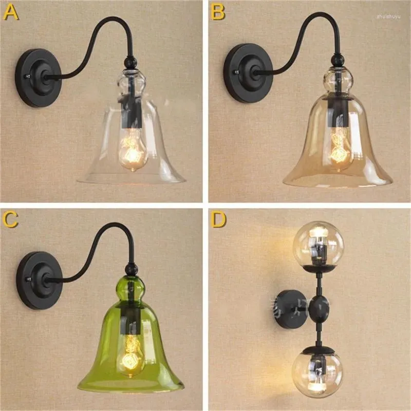Lampa ścienna brat retro lekkie lampy Klasyczne kreatywne urządzenia na poddaszu dekoracyjne do domu domowego