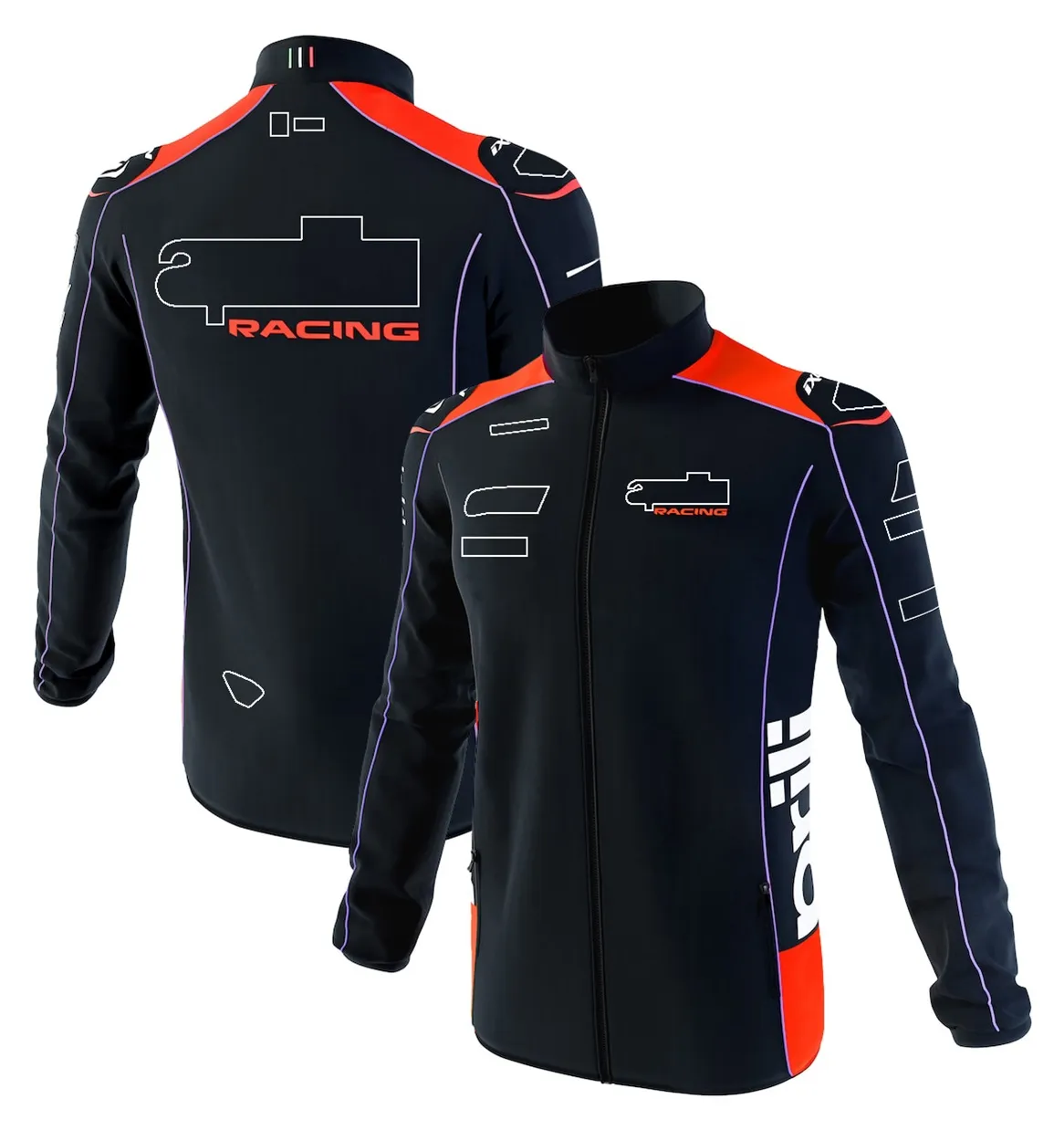 2023 Nouvelle marque de course de moto Veste pour hommes Moto Team Rider Sweat-shirt à glissière Hommes Casual Sports Veste coupe-vent Coupe-vent chaud