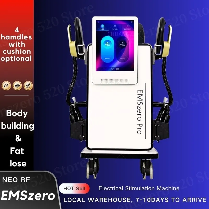 Neo EMSzero PRO 15Tesla 6500W High EMT Gravur Lifting Shaping Elektromagnetischer Muskelstimulator mit Beckenstimulationspads optional