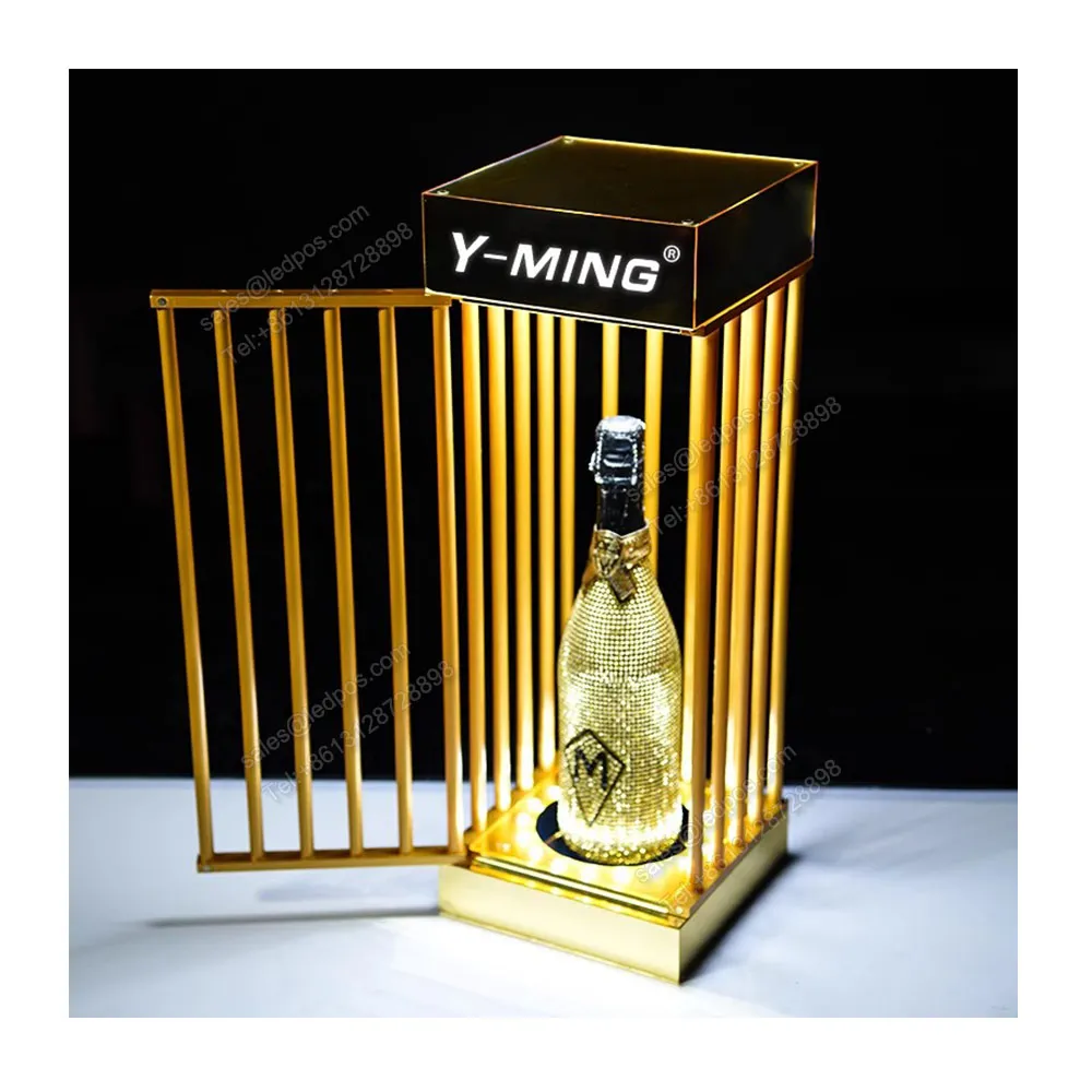 Display A LED Con Gabbia Champagne Presentatore Di Bottiglie In Acrilico  Forniture Decorazioni Di Nozze Feste Di Club Lounge Bar Da 105,41 € | DHgate, image size:1000x1000