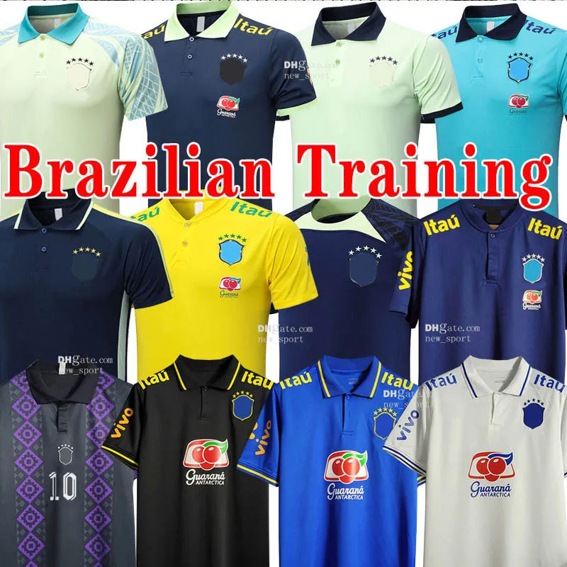 2023 voetbalshirts Brazilië Training Polo Richarlison G.JESUS camiseta 23/24 COUTINHO Marquinhos Casemiro 2023 brasil Heren maat voetbalshirt