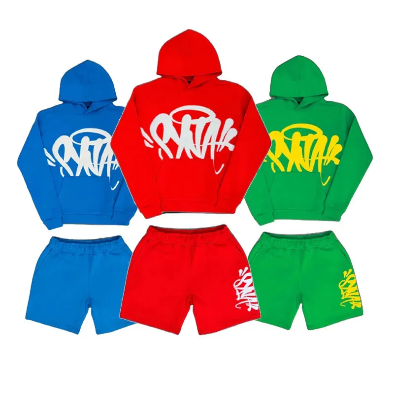 Мужские спортивные костюмы Synaworld Y2K, комплект из 2 предметов, одежда большого размера, хип-хоп, толстовка с буквенным принтом, мужская и женская толстовка с капюшоном, комплект из двух предметов, уличная одежда 231018