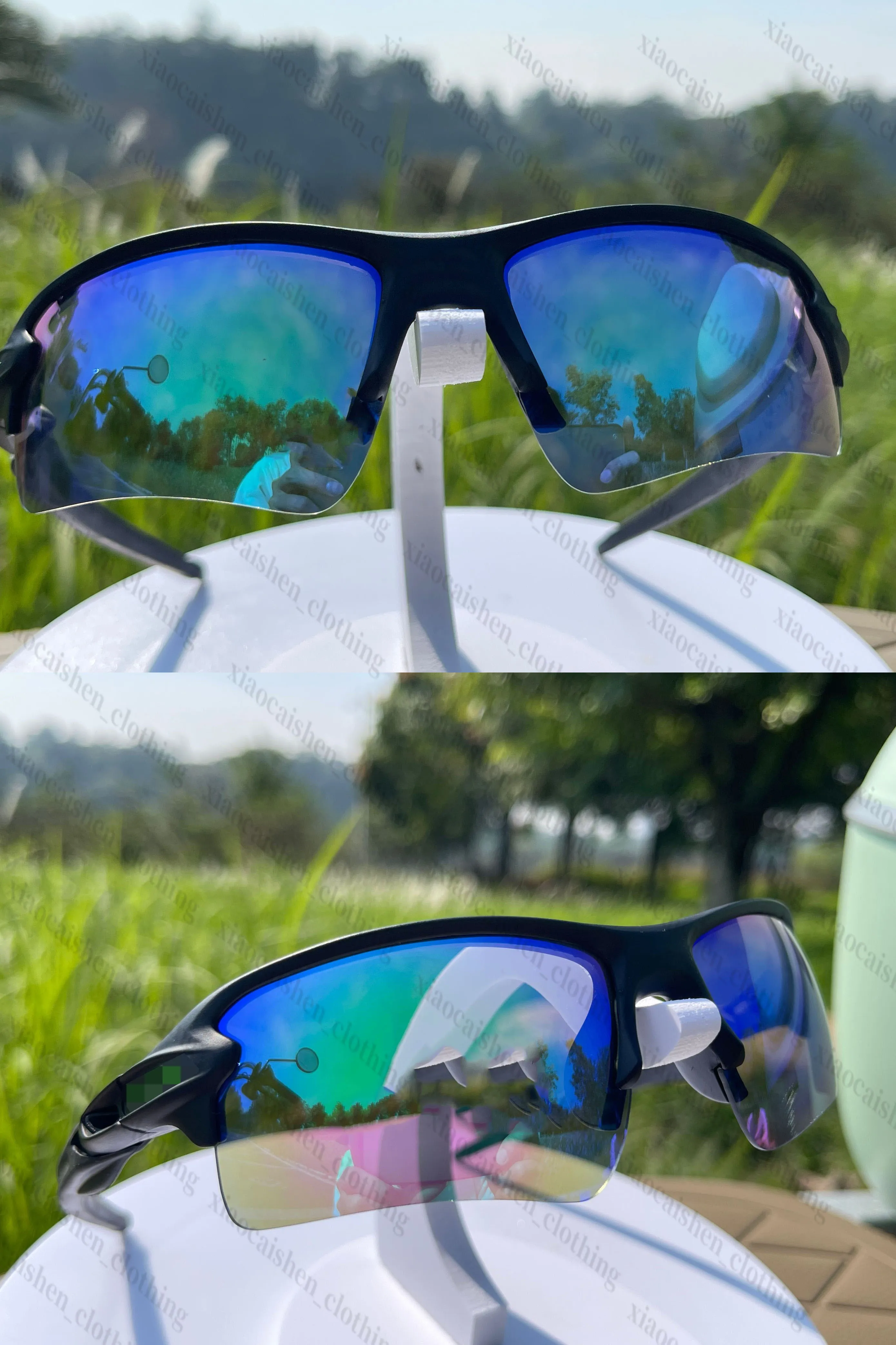 0akley Mens Sunglasses Designer Lunettes de soleil pour les femmes Polarisé OO9271 UV400 Half-Frame Goggle Eyewear Cycling Sun Glass Cycling Road Mountai Kmpg