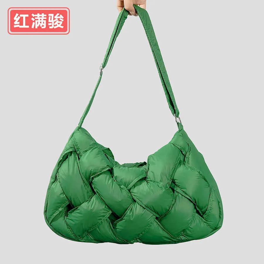 Nowa nylonowa bawełniana torba crossbody dla kobiet o dużej pojemności lekkiej torby, prostej tkanej bawełnianej torby