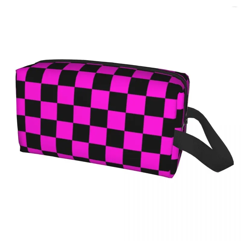 Sacs à cosmétiques Garry's Mod Textures manquantes motif voyage trousse de toilette femmes Tartan Plaid maquillage organisateur beauté stockage Dopp Kit