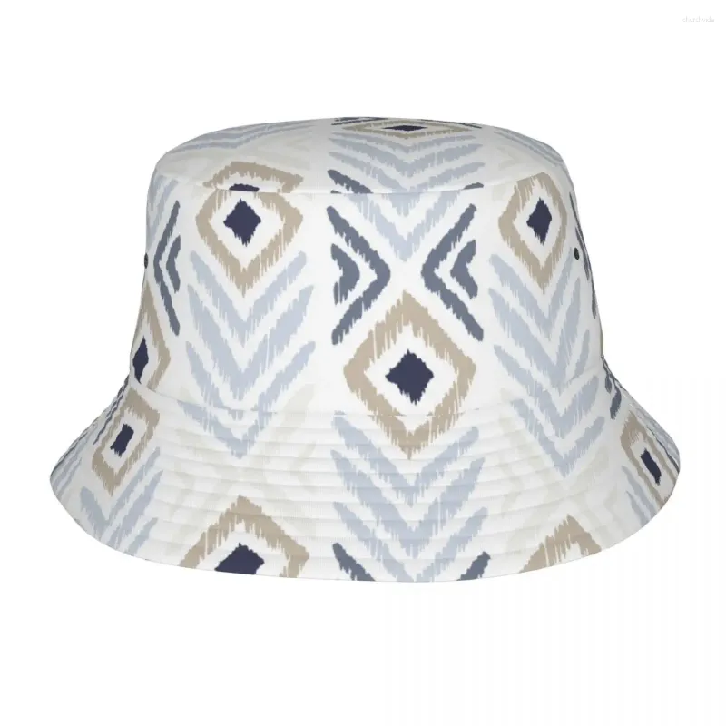 Berets Femmes hommes Hat de seau bohemian ikat tye die boho couches d'été de vacances légères pêcheur pêcheur pêcheur bob cadeau d'anniversaire cadeau