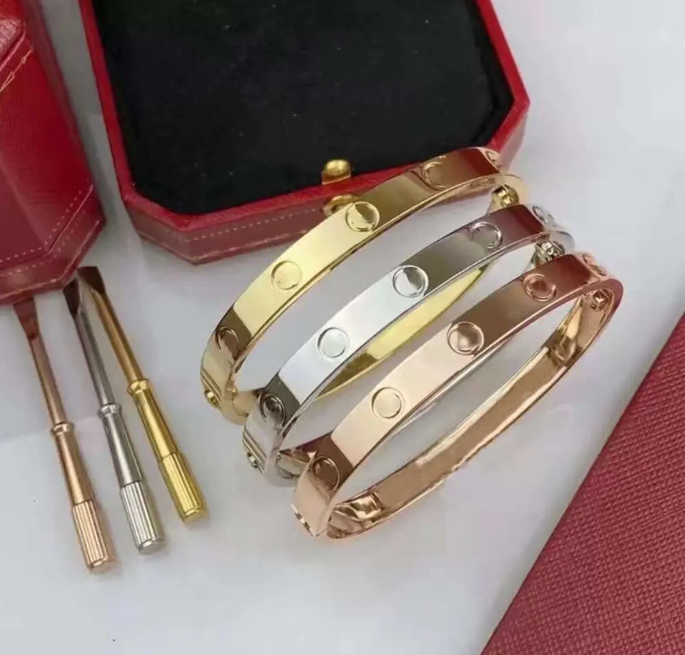 19 Braccialetti con ciondoli Bracciale di design in titanio Lusso da uomo e da donna in oro rosa 18 carati moda popolare non sbiadisce accessori in acciaio di tendenza del colore