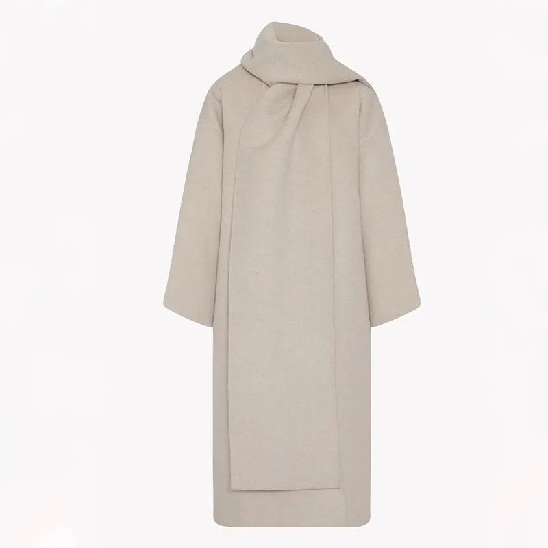 th~ rowWomen's Double-layered Cashmere Coat