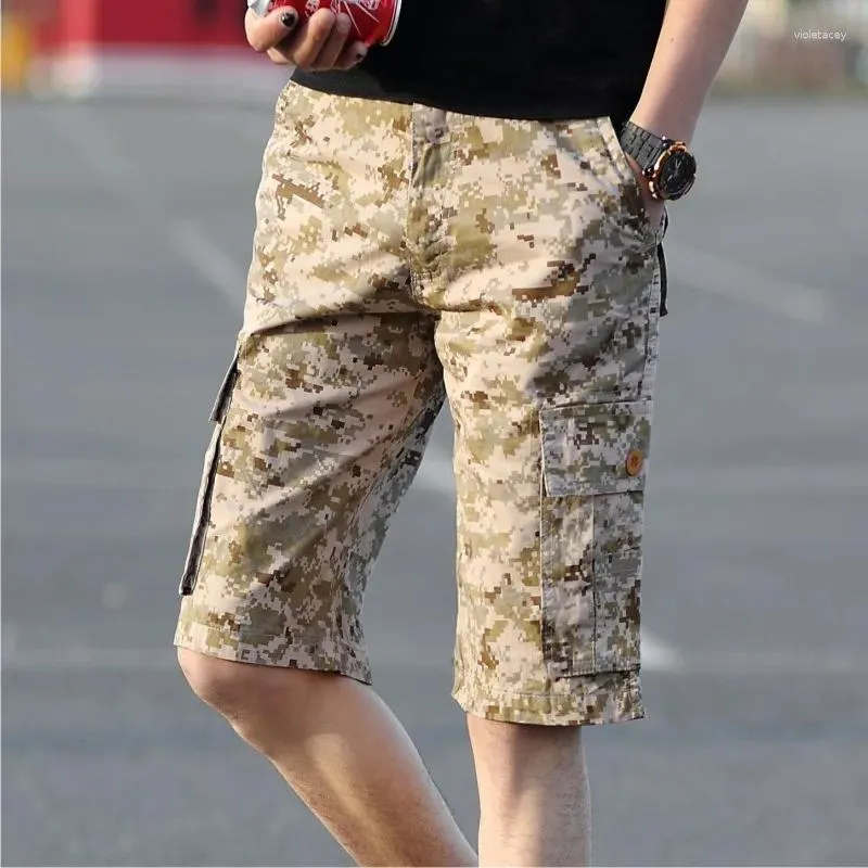 Shorts pour hommes HCXY Marque Fashion Style Casual Camouflage Cargo Hommes Coton Travail Armée Beauté