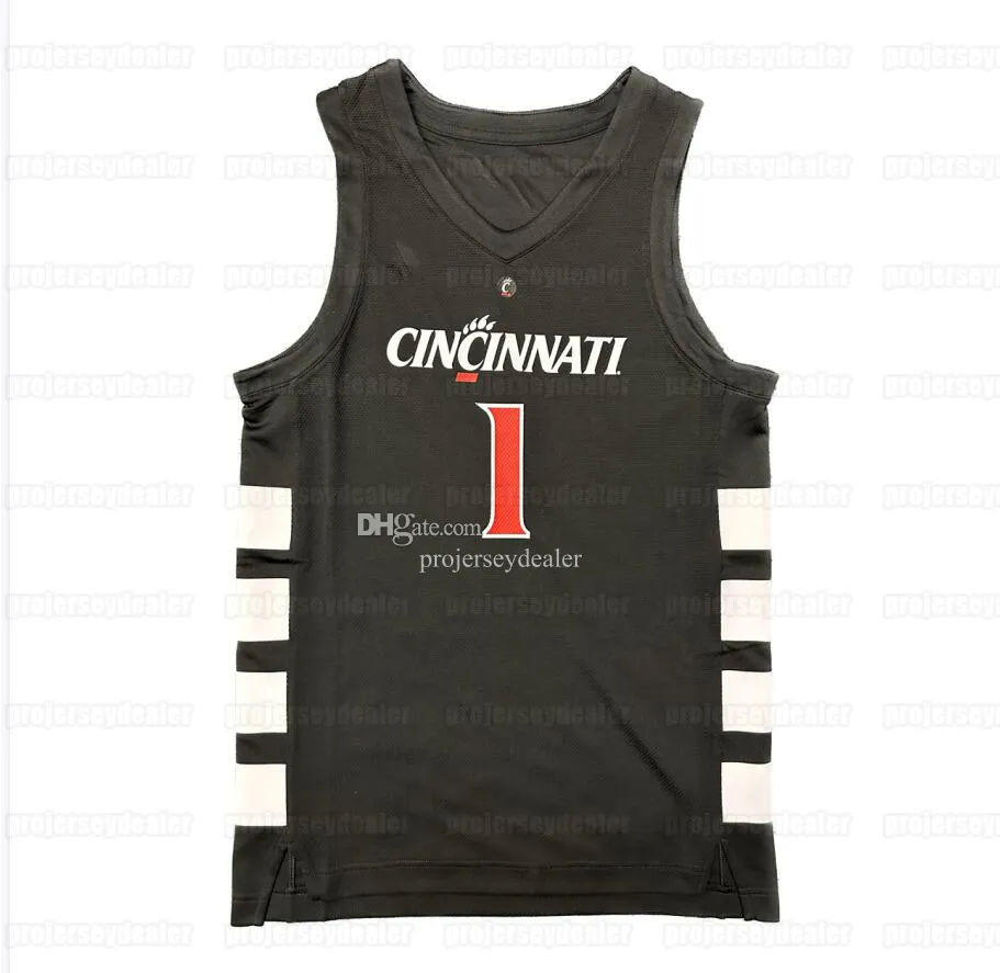 Cincinnati Bearcats 2023 custom basketball uniforms featuring Michael 1 Jor Dan CJ Fredrick John Newman III James Whit and Ody Oguama