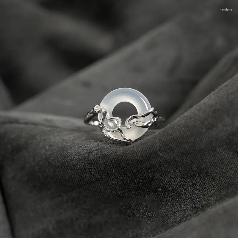 Cluster anneaux vintage coréen fashion irrégulière de résine irrégulière peach boucle ouverte tempérament anneau chanceux pour femmes bijoux de doigt unisexe