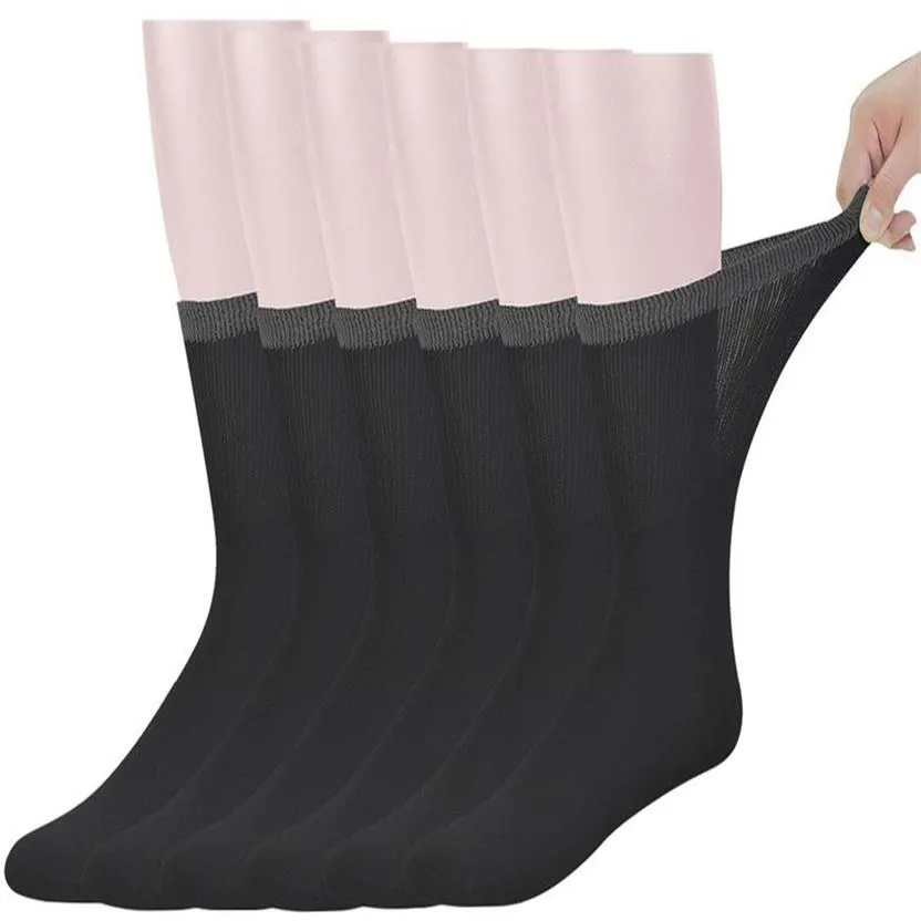 الجوارب السكري من الخيزران من الخيزران مع مرض إصبع القدم 6 أزواج livesocks size10-13287g