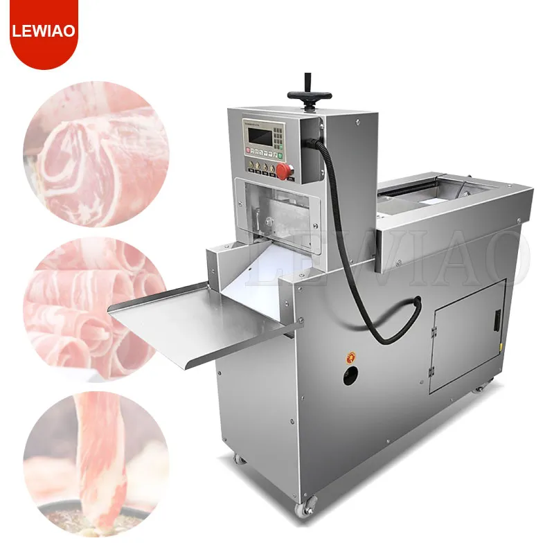 CnC Double Cut Hammelbrötchenmaschine Elektrische Lammbrötchenschneidemaschine Einfrieren von Rindfleisch