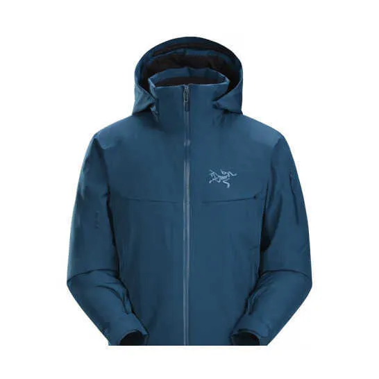 Arcterys Veste Beta Ar Apparel Vêtements d'extérieur pour hommes Coupe-vent et imperméable Manteau en coton pour femmes Macai Ski Charge Down Suit Gtx Imperméable Chaud Timelapse Shadow Blue 60 kg