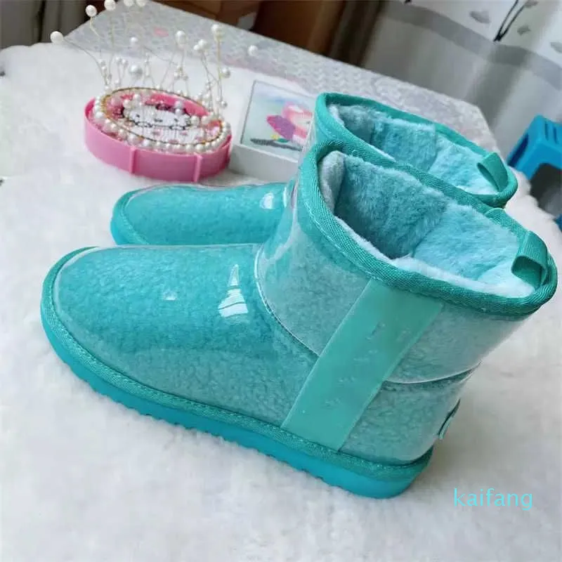 Australian Designer Classic Clear Mini UGGsity Boots Sheep Wool Cashmere Children Kids