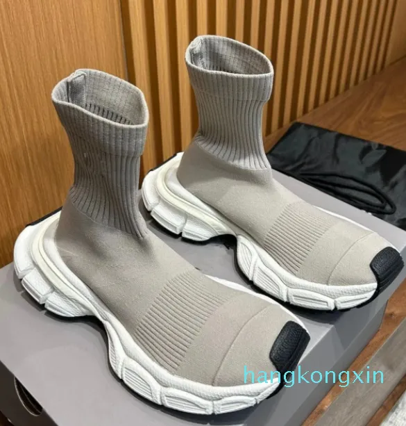 Top Luxo Mulheres Homens Sock Speed Sapatilhas Sapatos Técnico Malha Stretch Tecido Corredor Esportes Respiração Sola de Borracha Malha Vestido de Festa Conforto Casual Caminhada