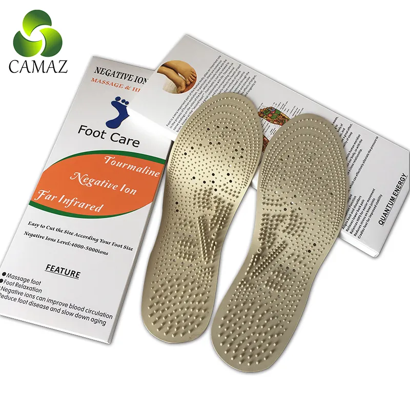 CAMAZ Massage Foot Pads Far Infrared Health Care Insole With Negative Ions Box Packaging