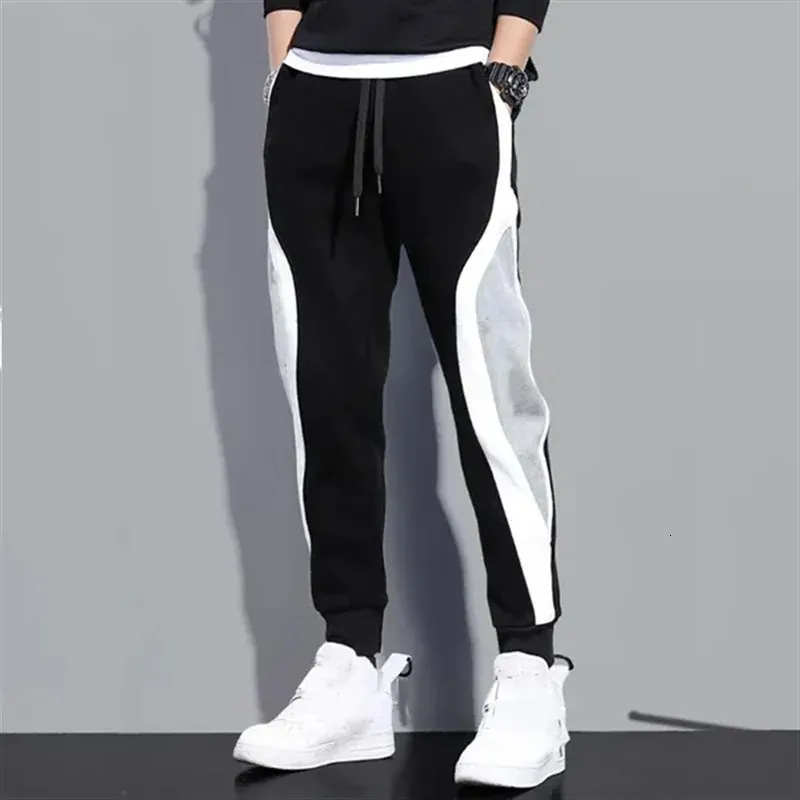 Herenbroeken HerenDames Casual Joggingbroeken Contrasterende Kleuren Essentials Joggers Heren Dames Zwarte Kleding 231018