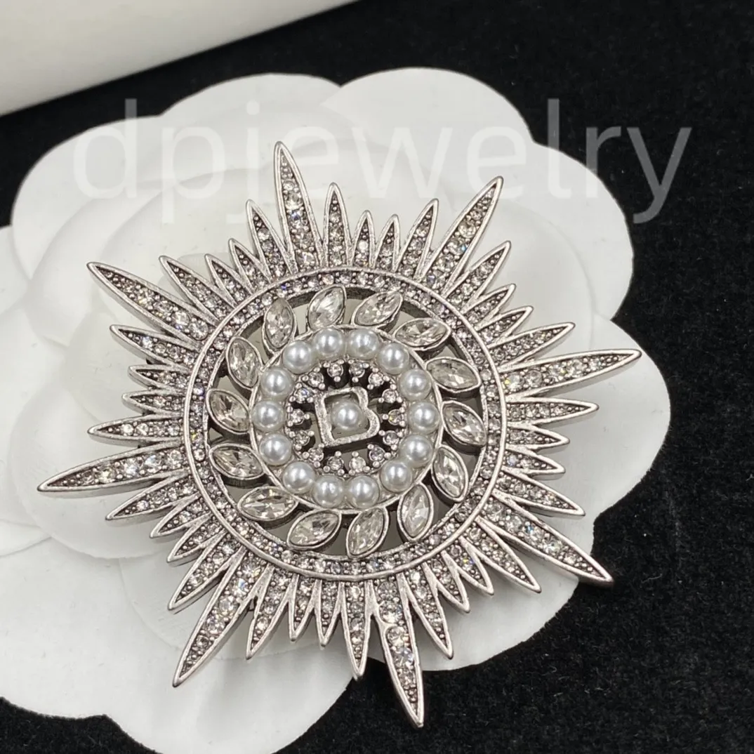 Broche premium de prata 925 de alta qualidade, joias de luxo para casamento, atacado e varejo