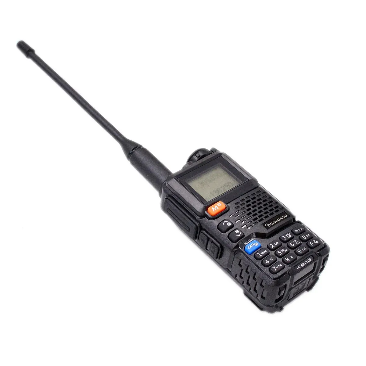 Talkie-walkie Quansheng UV-5R Plus Radio bidirectionnelle AM FM 50-600Mhz RX Scrambler Crypter DTMF Réplication sans fil Copie rapide Canal Interphone 231018