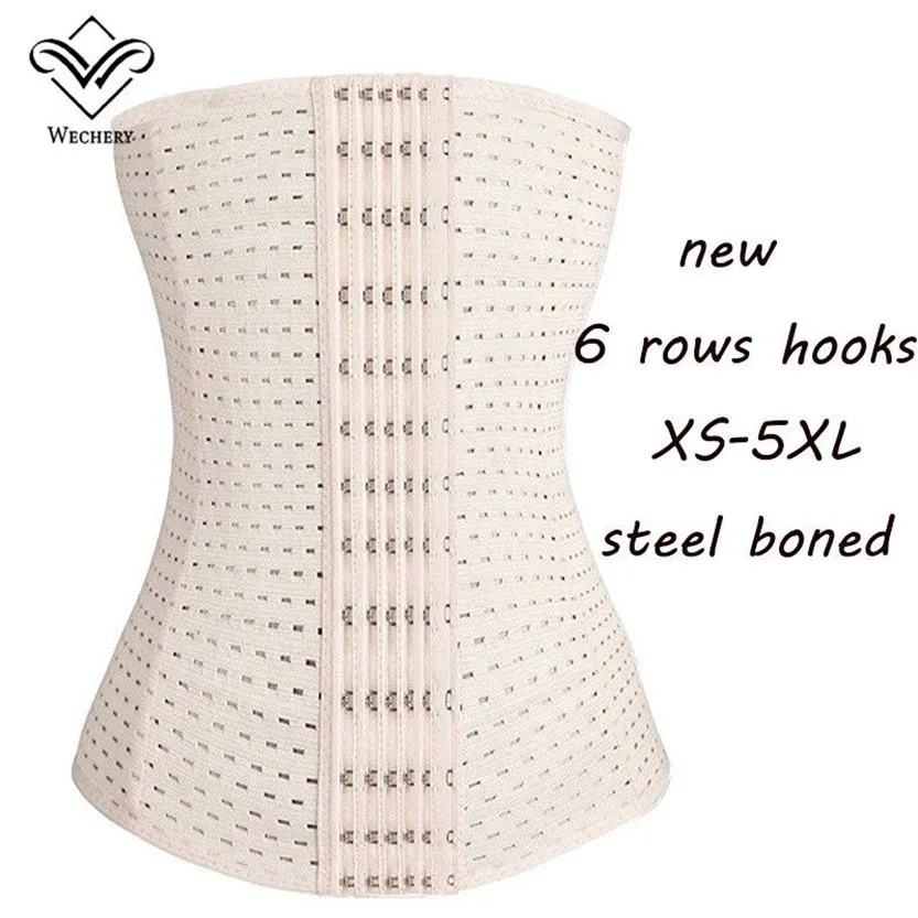 Plus Size Corselet Corsets och Bustiers Slimming Steel Boned Underbust Corset Sexiga underkläder Corsage Korsett XS-5XL186J