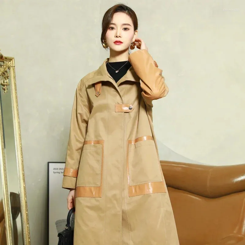 Women's Leather Genuine Jacket 2024 Korean Ladies Slim Sheepskin Windbreaker Coat Fashion Women Chaquetas Lq