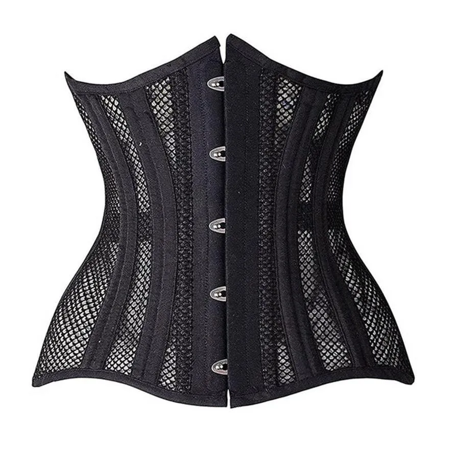 Bustiers & Corsets Sexy Underbust Corset Women Gothic Top Curve Shaper Breathable Slimming Belt Waist Trainer White Black263W
