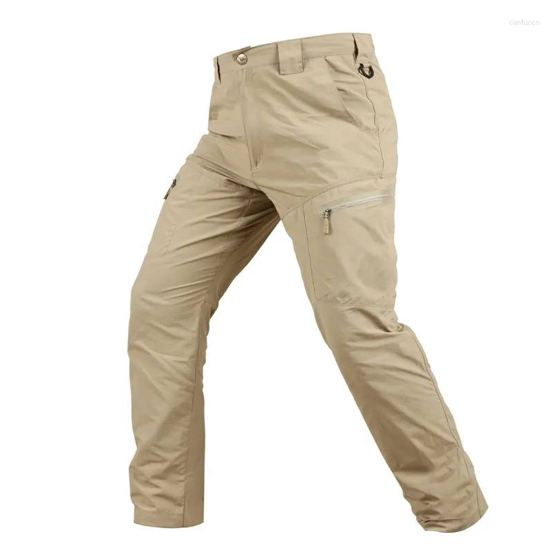 Pantalon d'extérieur tactique à séchage rapide pour hommes, salopette multi-poches, pantalon militaire résistant à l'usure, imperméable et respirant, Cargo