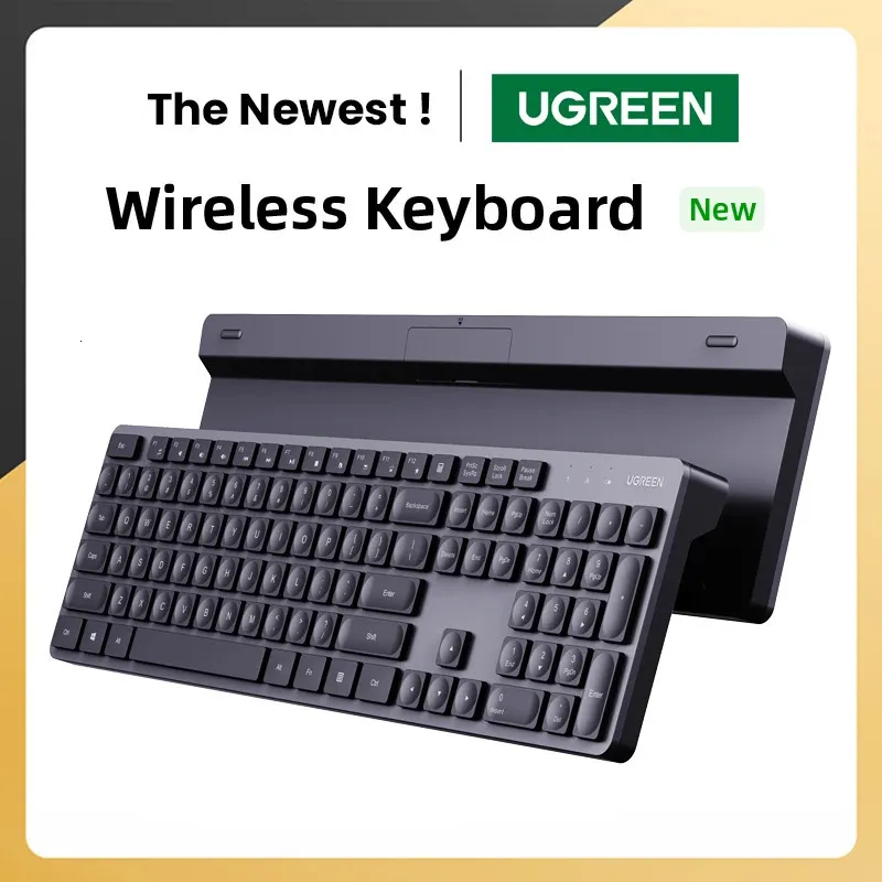 Keyboard Mouse Combos UGREEN clavier souris sans fil 2.4G anglais russe Keycap pour tablette bureau PC accessoires souris 104 Keycaps clavier 231018