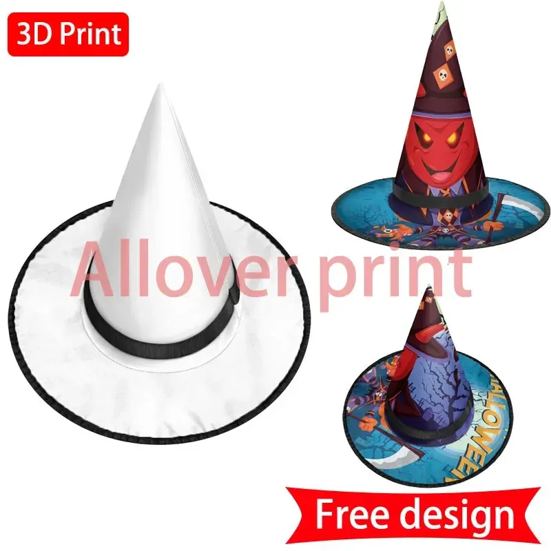 Halloween Toys Custom Halloween Witch Hat unisex dorosły czarny kapelusz dzieci szalone kapelusze śmieszne impreza wielkie impreza cosplay cosplay cosplay rekwizyty do dekoracji 231019