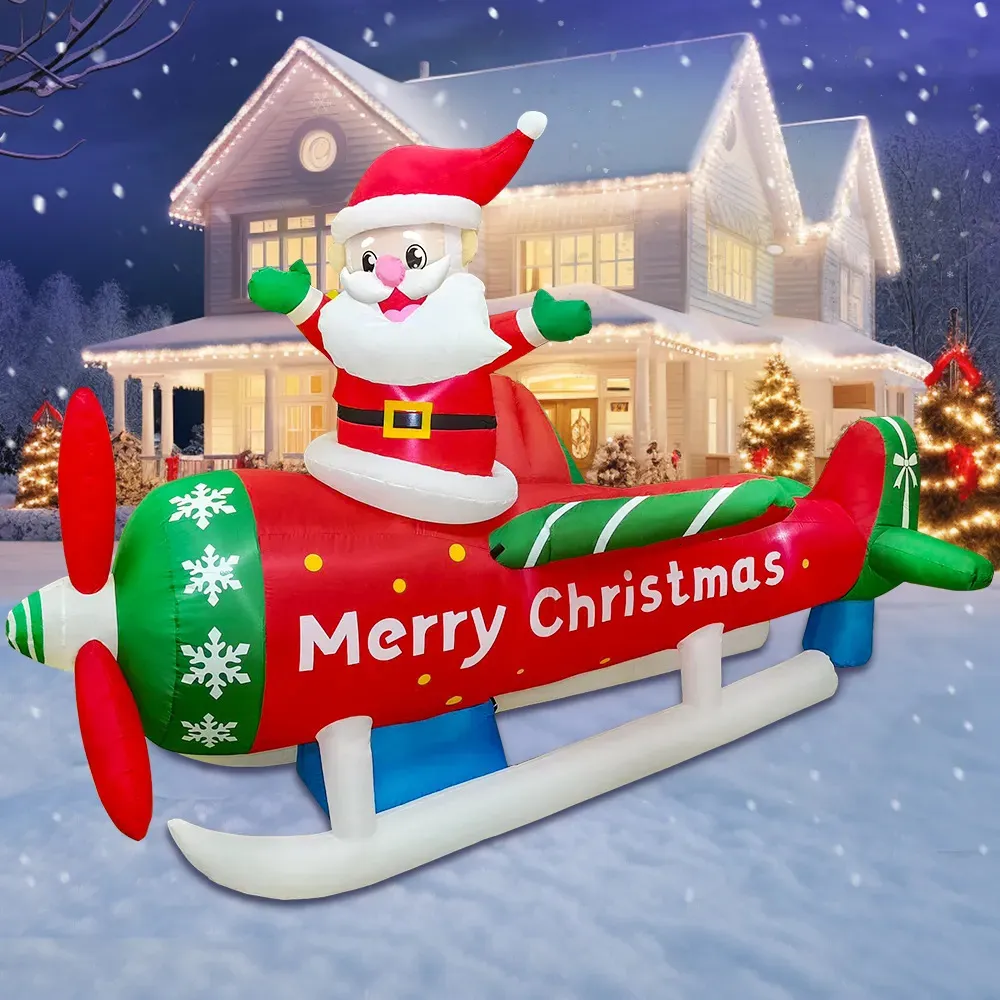 Christmas Decorations Merry Christmas Tree Arch Santa Claus Sleigh