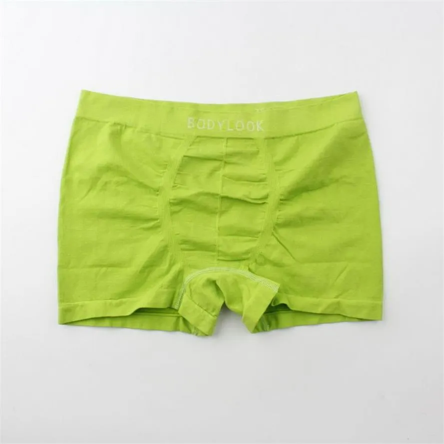 M L XL MAN MID-RISE LYCRA SEAMLESS BOYSHORT MÄNTERBROTIER Underkläder Män Boxer Shorts Mix Color232J