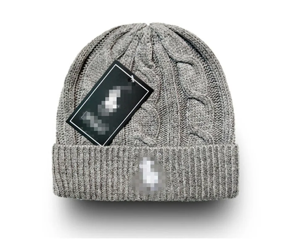Jesienna i zimowa dzianina luksusowa czapka czapki zimowi mężczyźni i kobiety unisex haftowe logo wełna wełna mieszane czapki Wysokiej jakości ciepłe Brimless S-11