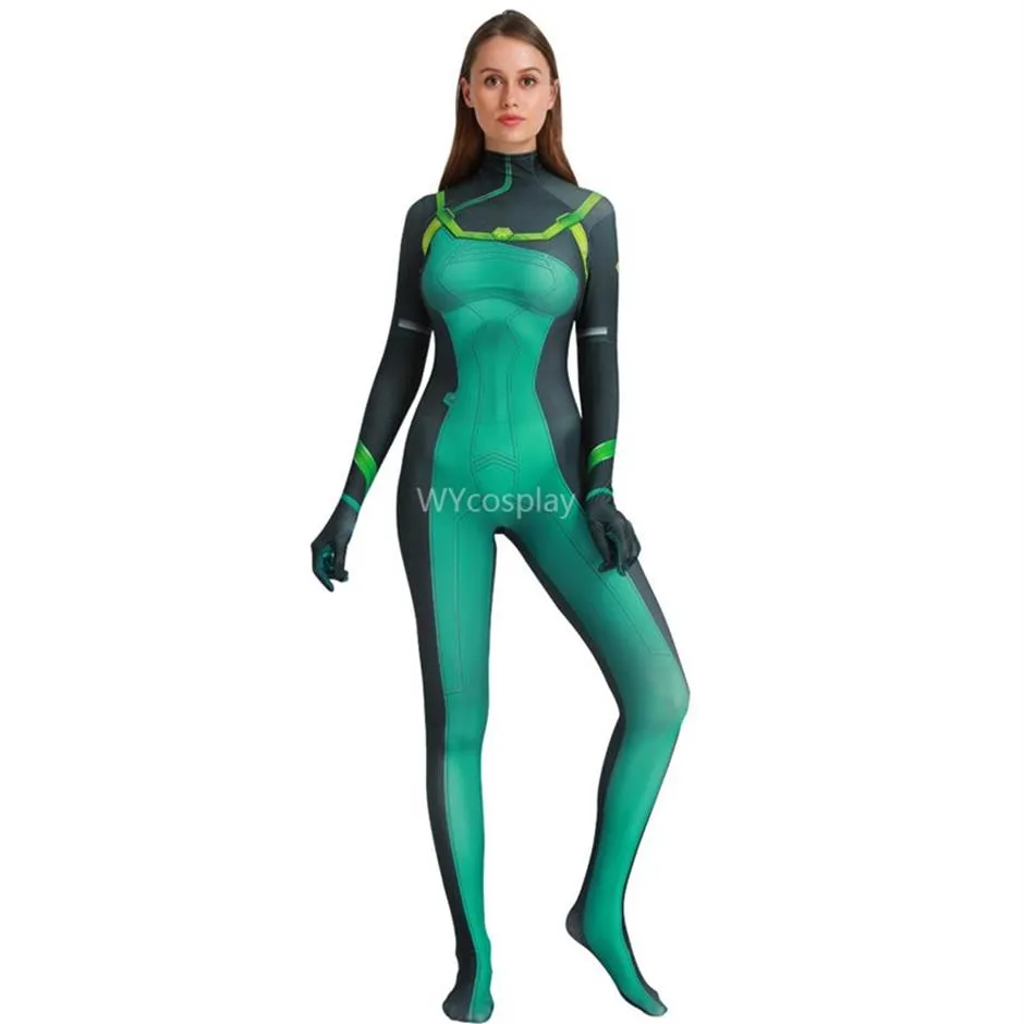 Deluxe Viper Cosplay Game Valorant Karakterkostuum Halloween-kostuum voor dames Kinderen 220322239D