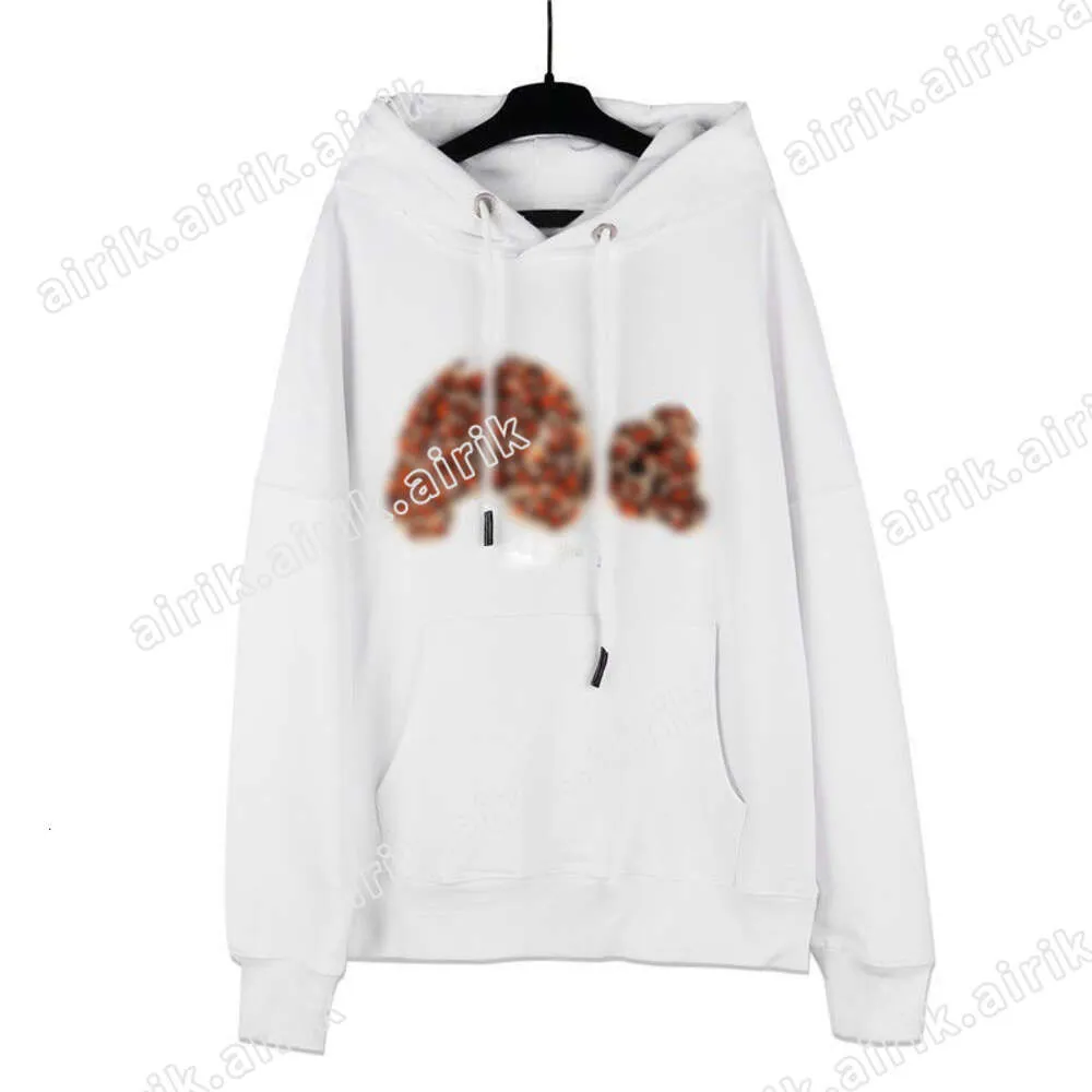 Herenjas Casual hoodie Designer Nieuwe damesmode hoodie Luxe merk Cut Bear Top Teddy Bear Hair Circle Hoodie Volledige printjas Unisex Fashion dameshoodie