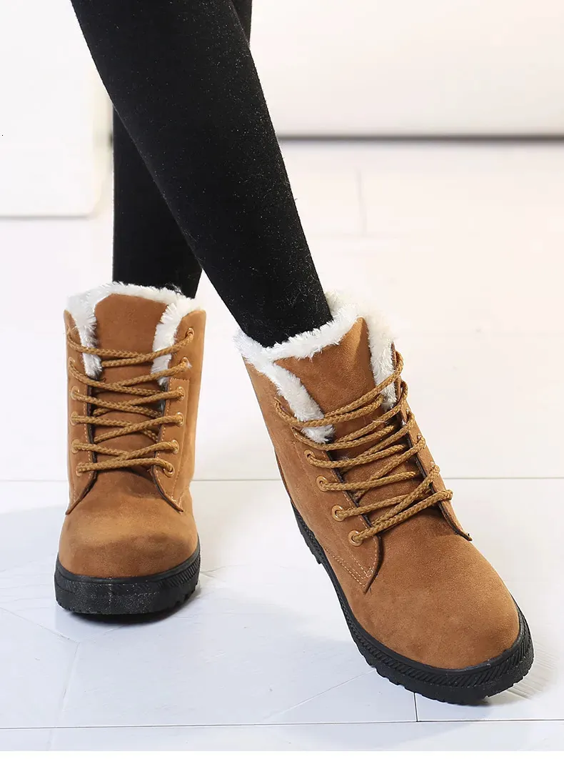 Winter Fur Low Heel Ankle Boots For Women Anklish Platform Booties With Platform Heels Style 231019 From Xianstore04 7.77 DHgate.Com
