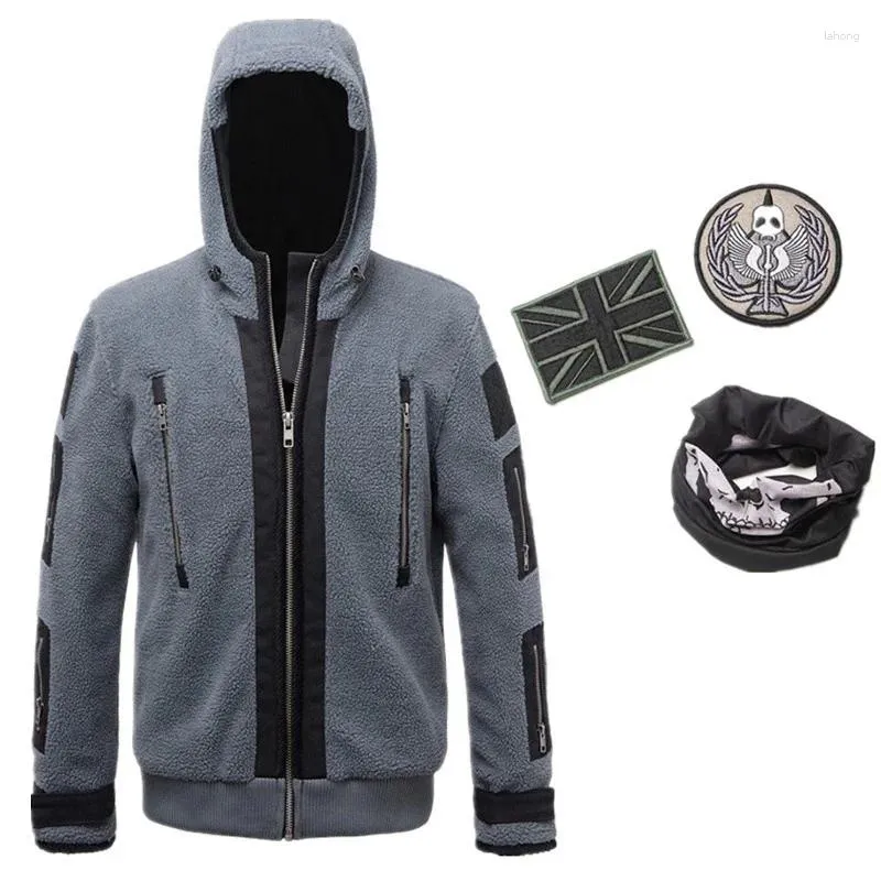 جاكيتات الصيد Cosplay Modern Warfare2 فرقة العمل 141 Ghost Coat Battle Jacket Tactical Fleece